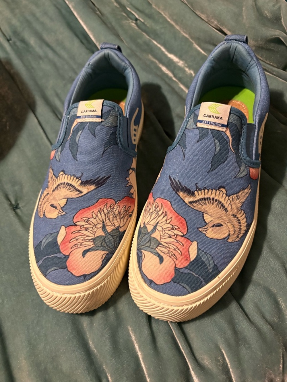 Limited Edition Cariuma Hokusai peony print sneakers